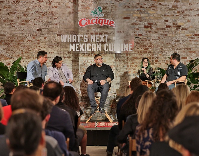 Chefs and innovators brought together by the HUNTER integrated marketing and PR firm in NYC, for a discussion of What’s Next in Mexican Cuisine presented by Cacique.
